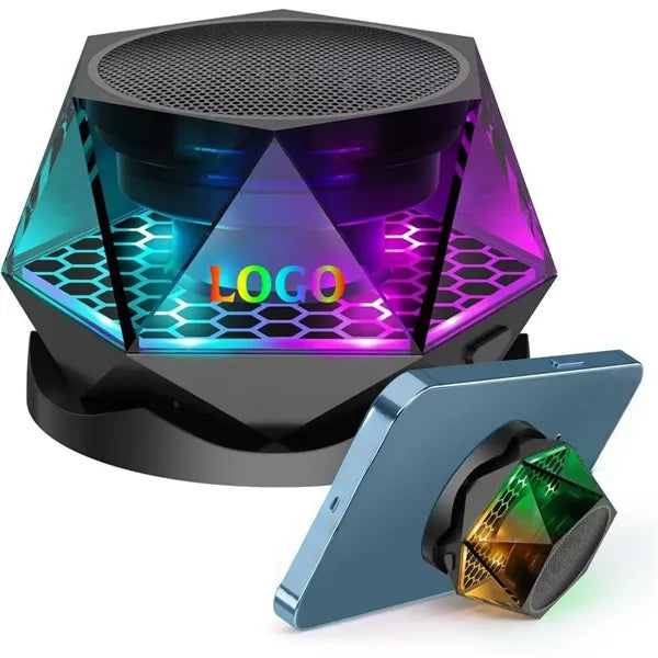 Magnetic Diamond Wireless Speaker with Multi RGB Color Light