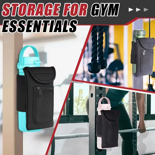 Magnetic Fitness Water Bottle Holder Pouch