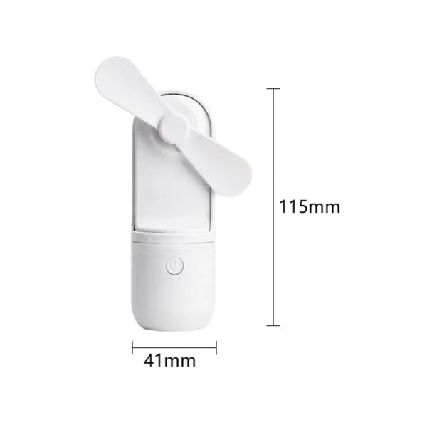 Capsule Design Portable USB Fan with Handheld & Desktop Use