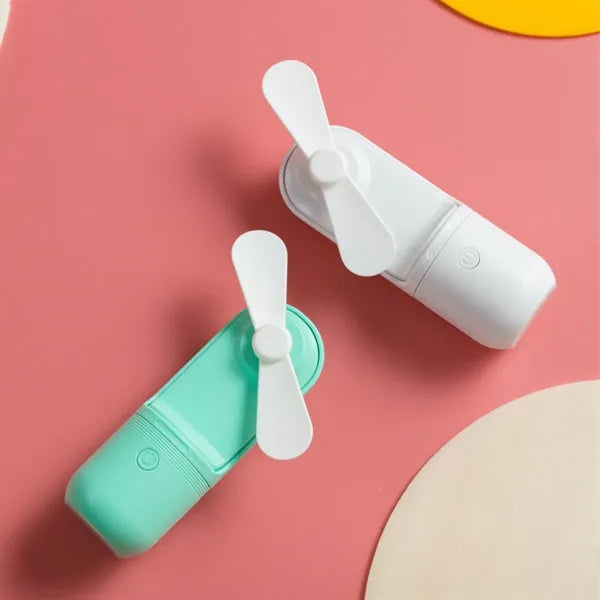 Capsule Design Portable USB Fan with Handheld & Desktop Use
