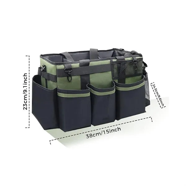 Multi-Pocket Tool Organizer Bag with Adjustable Strap
