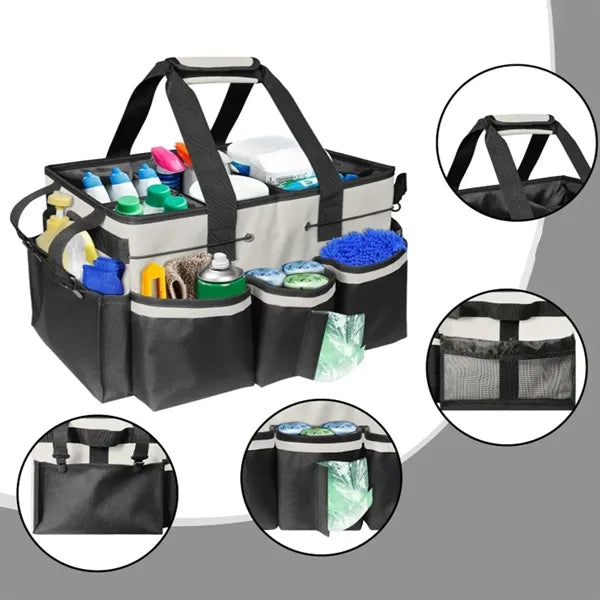Multi-Pocket Tool Organizer Bag with Adjustable Strap