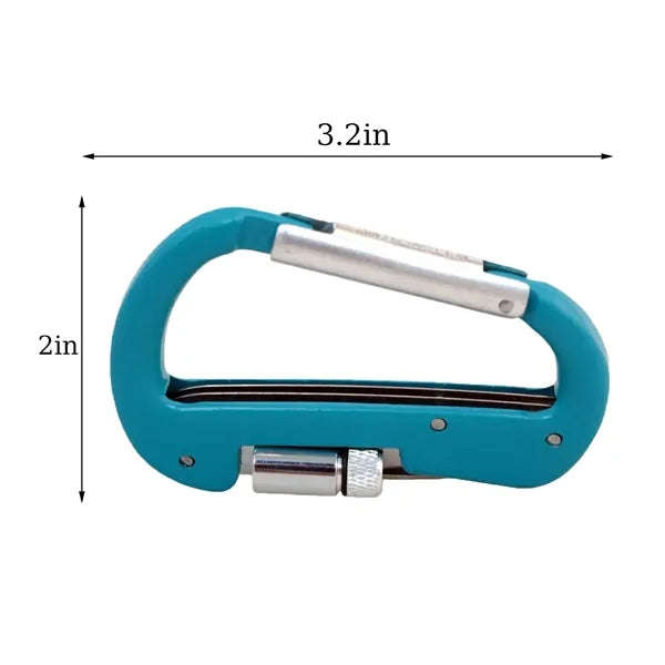 Carabiner Multi-Tool With Folding Knife