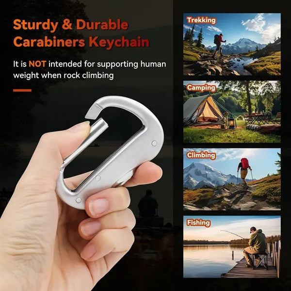 Carabiner Multi-Tool With Folding Knife