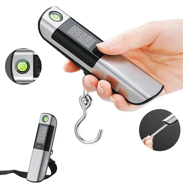50kg Digital Luggage Scale with Level & Tape Measure