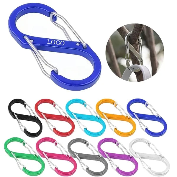 Aluminum S-Shaped Carabiner Keychain