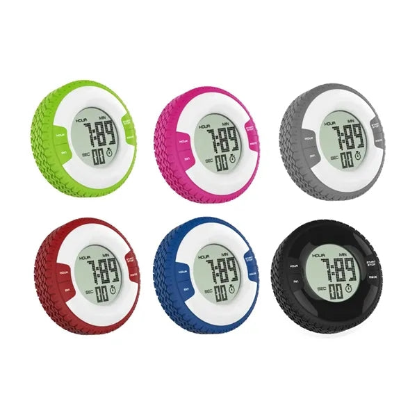 Tire Pattern Digital Timer with Stand and Magnet
