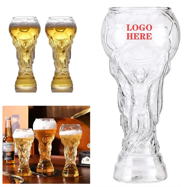 Glass Football Beer Cup