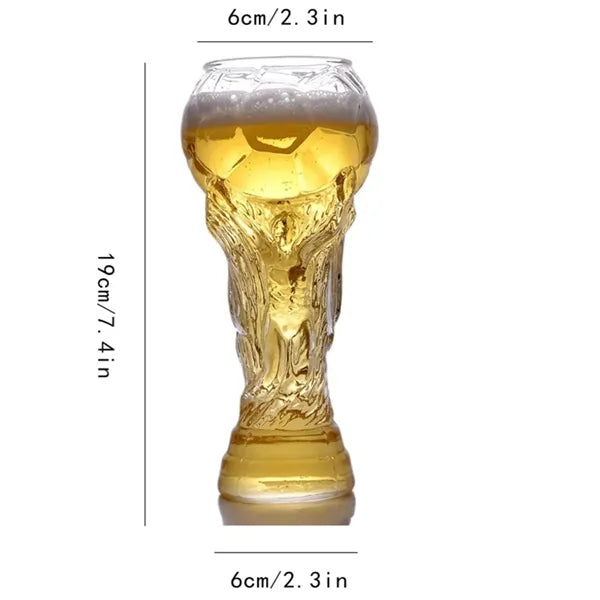 Glass Football Beer Cup