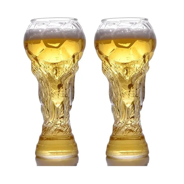 Glass Football Beer Cup
