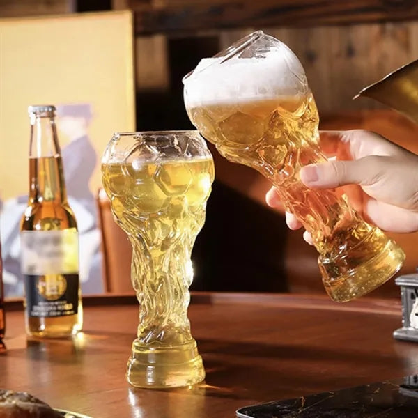 Glass Football Beer Cup