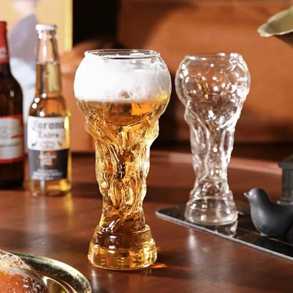 Glass Football Beer Cup