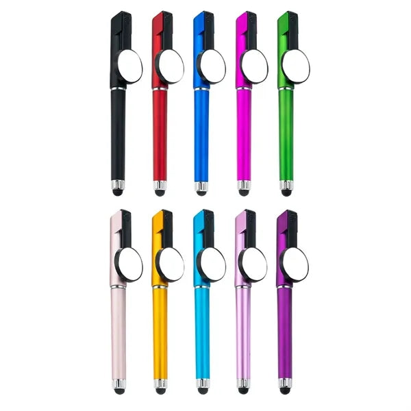 Badge Clip Stylus Gel Pen