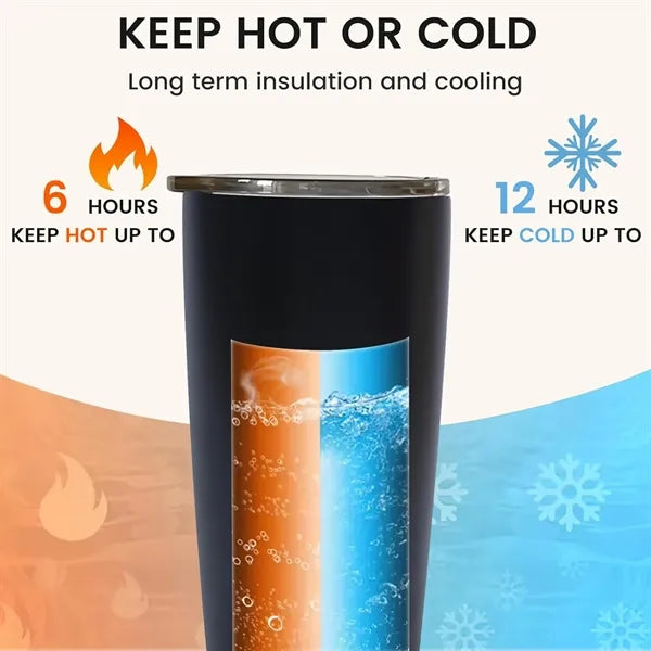 20oz Stainless Steel Tumbler with Stainless Straw