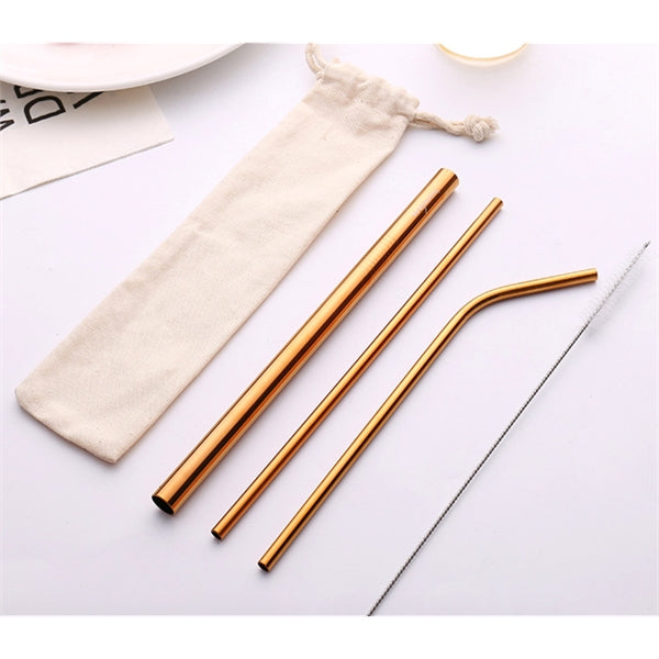 4 Pcs Stainless Steel Straw