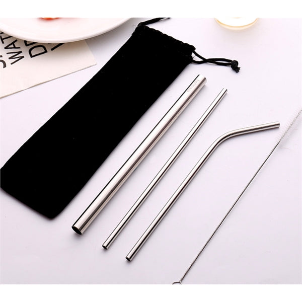 4 Pcs Stainless Steel Straw
