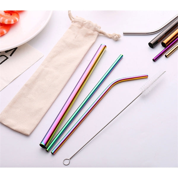 4 Pcs Stainless Steel Straw