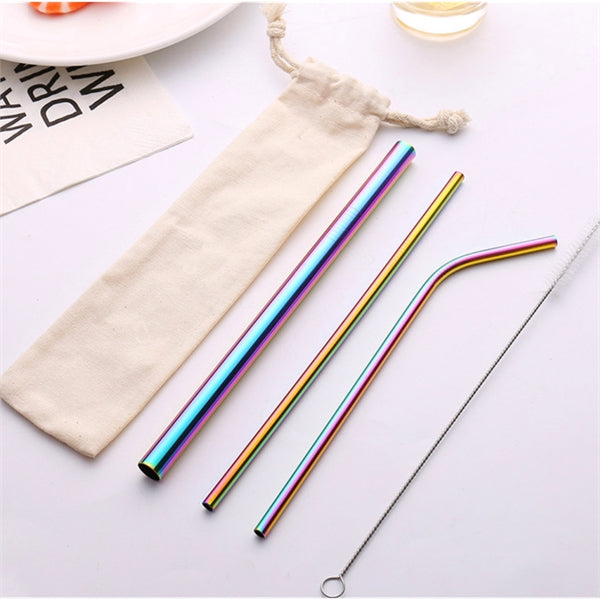 4 Pcs Stainless Steel Straw