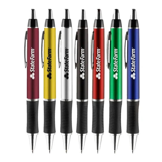 Union Printed - Braxton Rubber Grip Click Pen