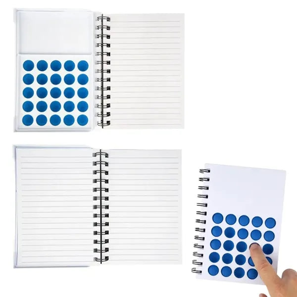 Pop It Notebook with Push Bubble Cover and Custom Logo