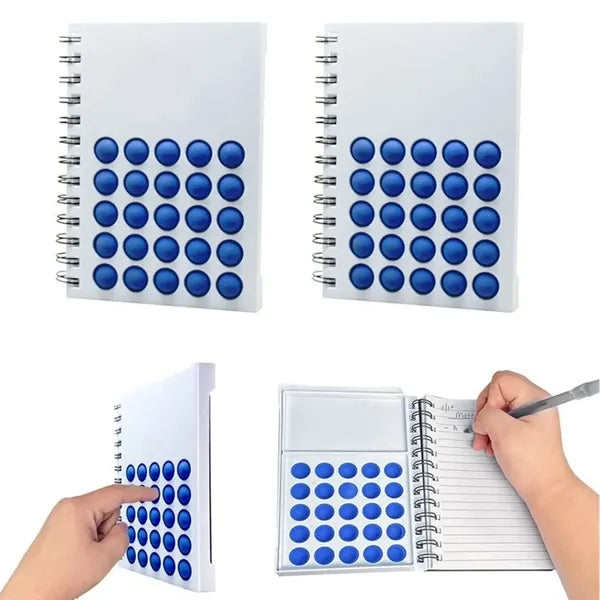 Pop It Notebook with Push Bubble Cover and Custom Logo