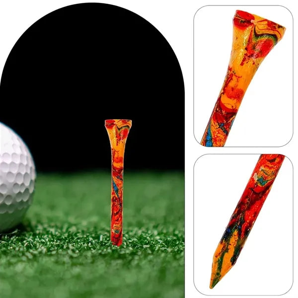 Standard 2-3/4" Natural Hardwood Golf Tees For Tournaments