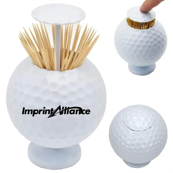 Automatic Pop-Up Golf Ball Shape Toothpick Dispenser