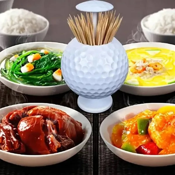 Automatic Pop-Up Golf Ball Shape Toothpick Dispenser