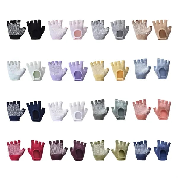 Fingerless Yoga Gloves Non Slip Fitness Handwear