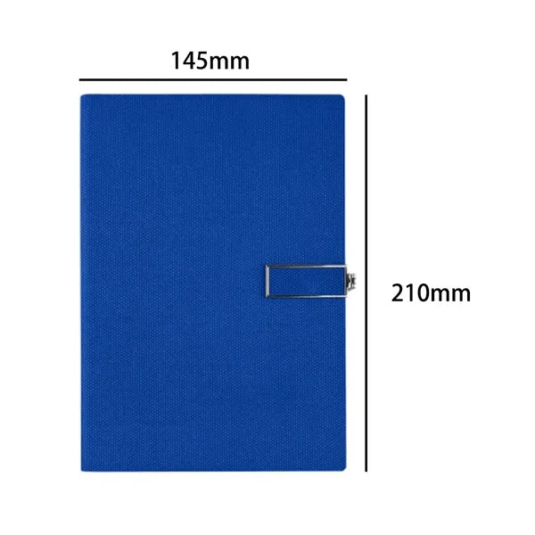 Washed Linen Texture Fabric Notebook with Custom Logo
