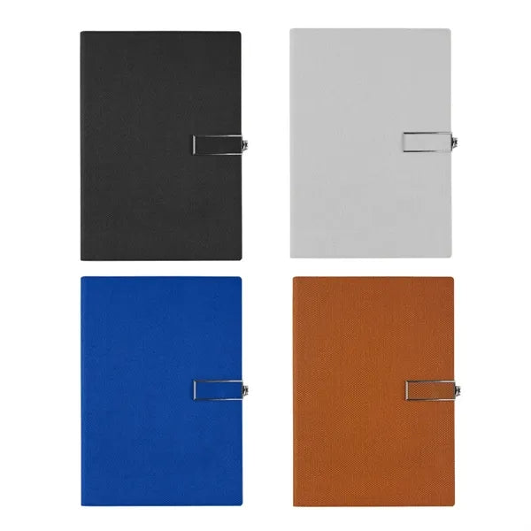 Washed Linen Texture Fabric Notebook with Custom Logo