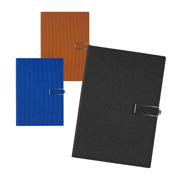 Washed Linen Texture Fabric Notebook with Custom Logo