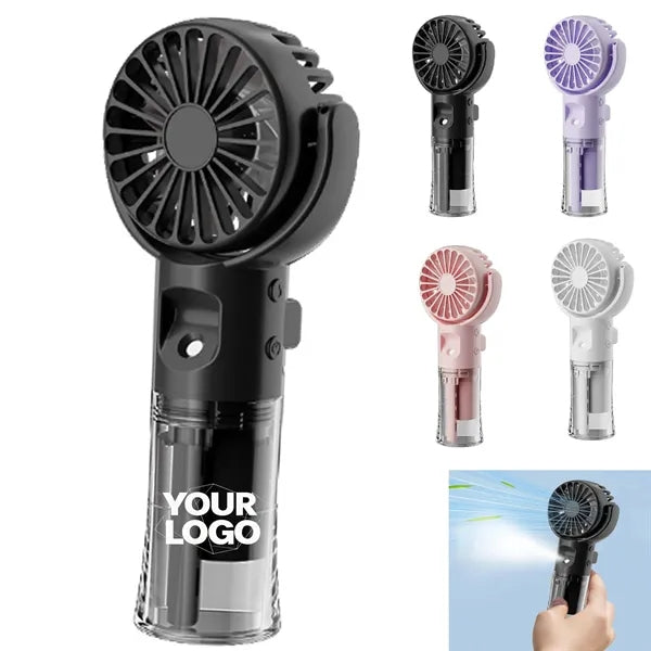 Portable Misting Fan Rechargeable Handheld Mini Spray