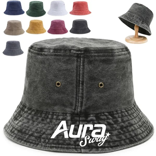 Washed Cotton Bucket Hat
