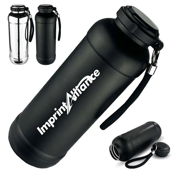 21 oz. Stainless Steel Vacuum Insulated Bottle with Strap