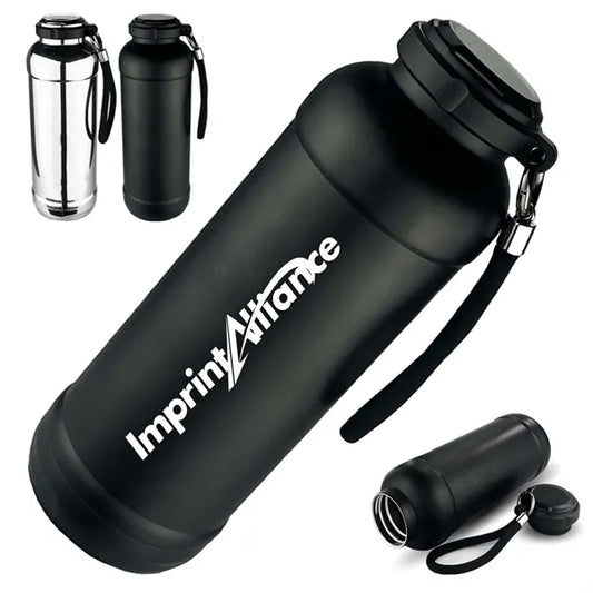 21 oz. Stainless Steel Vacuum Insulated Bottle with Strap