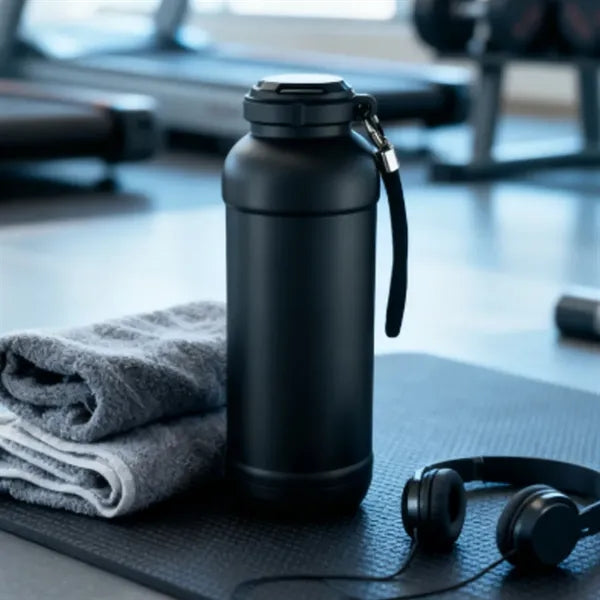 21 oz. Stainless Steel Vacuum Insulated Bottle with Strap