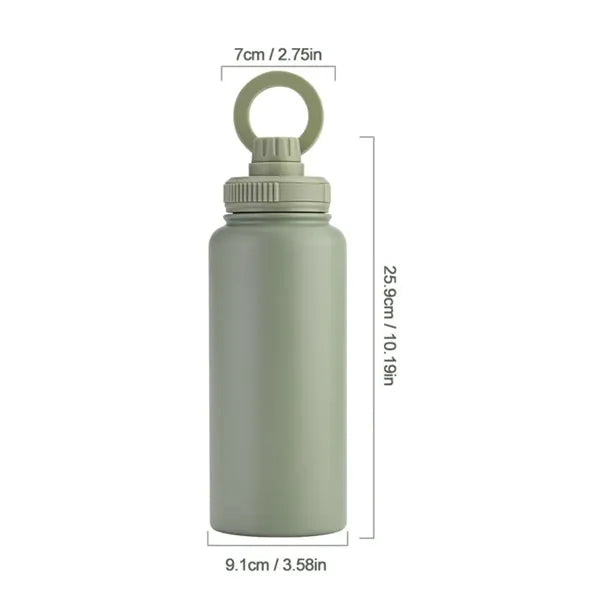 34oz. Insulated Bottle with Magnetic Phone Stand