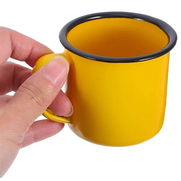 12 oz. Classic Enamel Mug with Retro Design