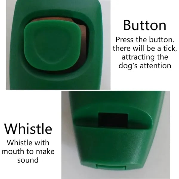2-in-1 Dog Clicker Whistle Trainer