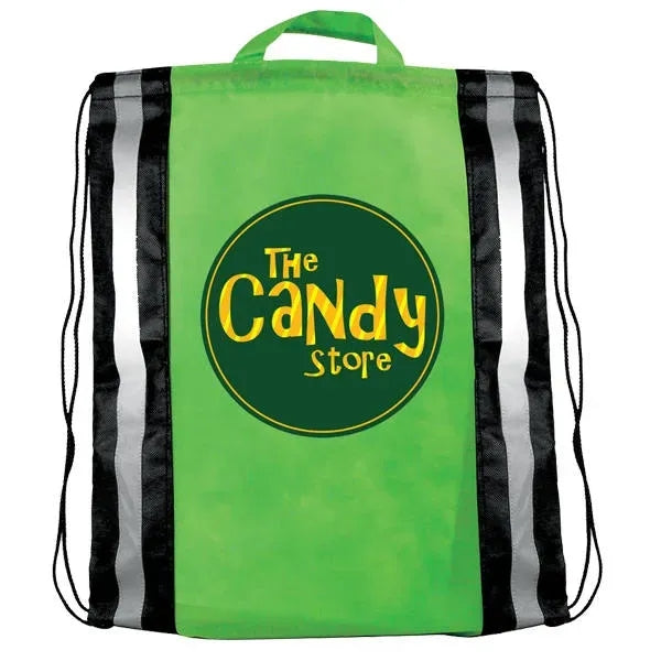 NW Reflective Drawstring Backpack, Full Color Digital