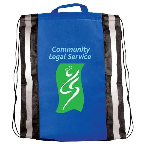 NW Reflective Drawstring Backpack, Full Color Digital