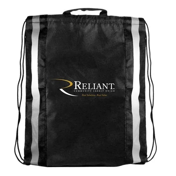 NW Reflective Drawstring Backpack, Full Color Digital