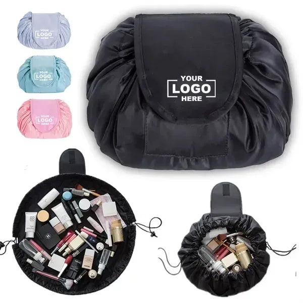 Portable Lazy Drawstring Makeup Pouch