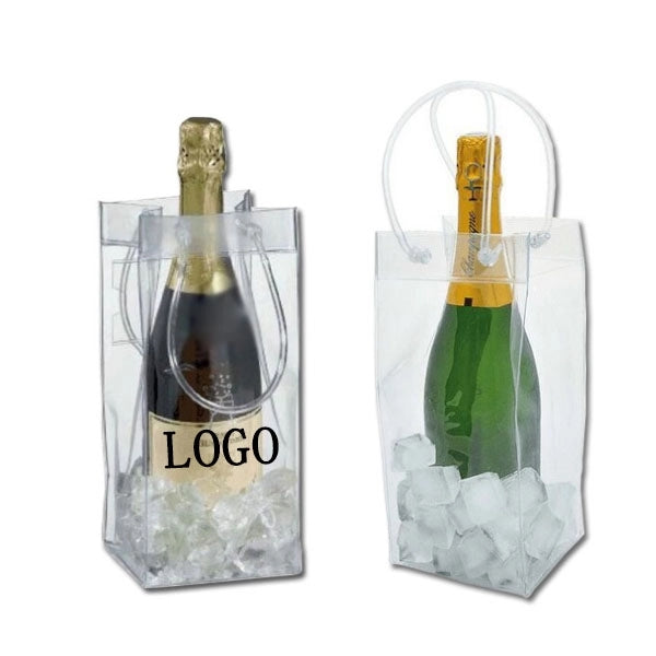 Clear PVC Wine Ice Cooler Bag