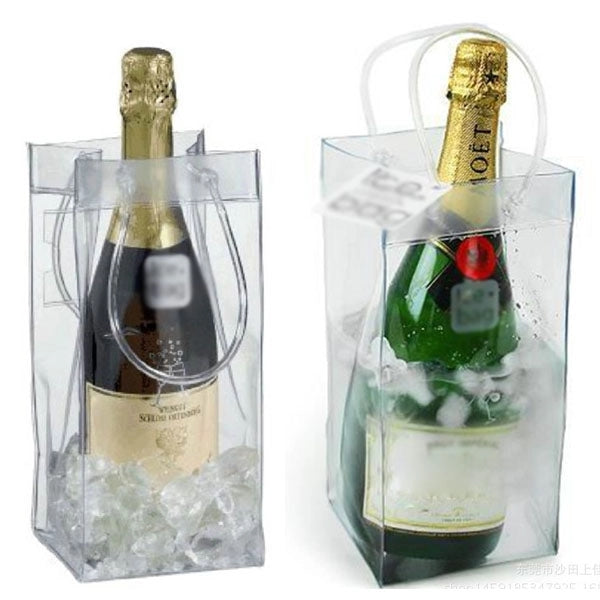 Clear PVC Wine Ice Cooler Bag