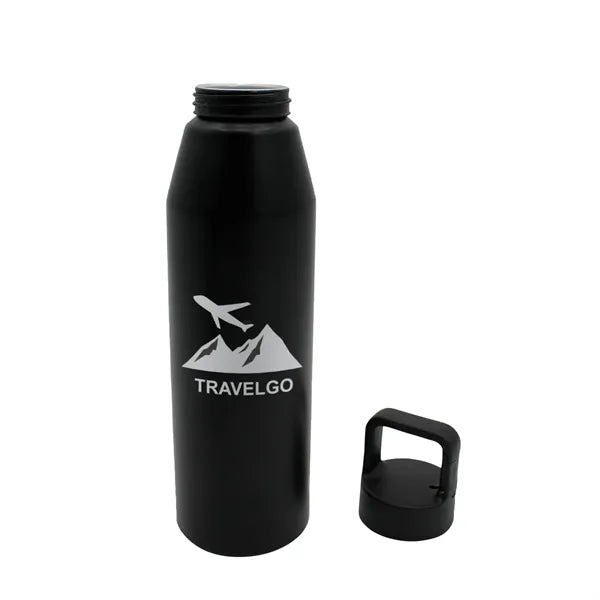 25 oz. Recycled Aluminum Bottle with Carabiner Lid