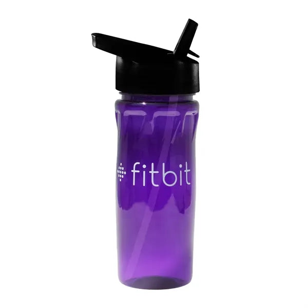 18 oz. Poly-Saver PET Bottle with Straw Cap