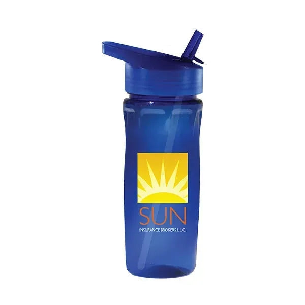 18 oz. Poly-Saver PET Bottle with Straw Cap, Full Color Digi