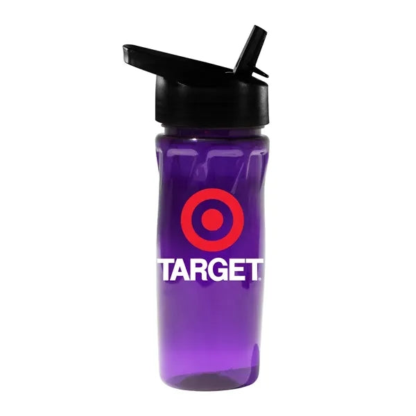 18 oz. Poly-Saver PET Bottle with Straw Cap, Full Color Digi